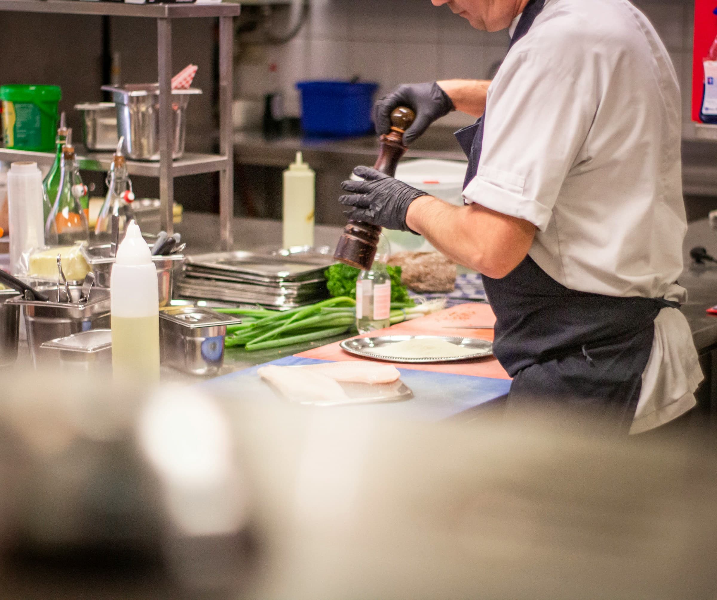 Professional kitchen setting